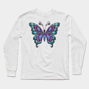 Bejeweled Butterfly #7 Long Sleeve T-Shirt